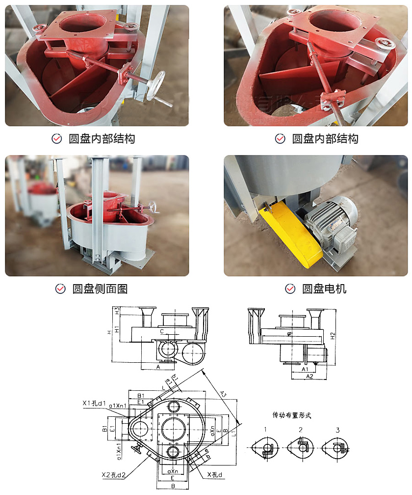 圓盤給料機（jī）圓盤結構圖