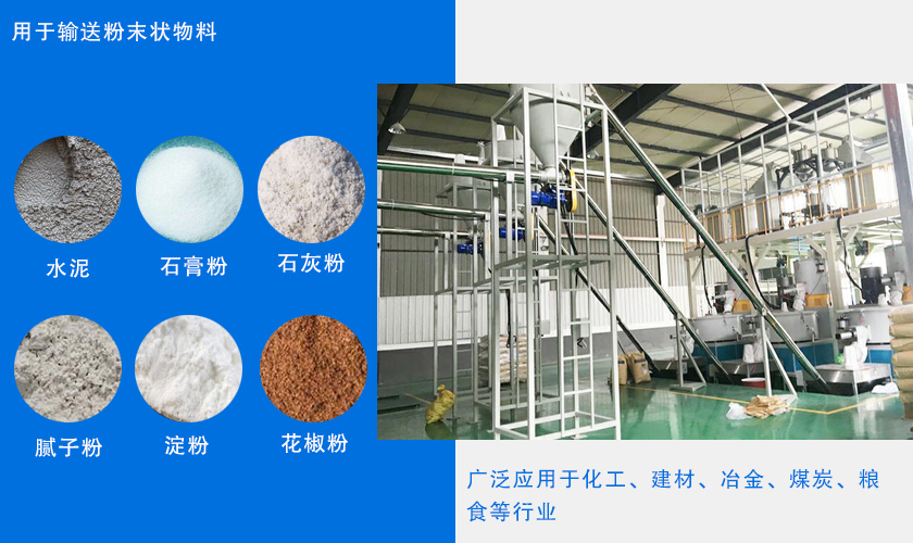 粉體螺旋上料機應用行業